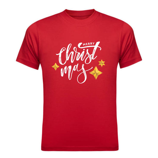 Merry Christmas Tee – Red