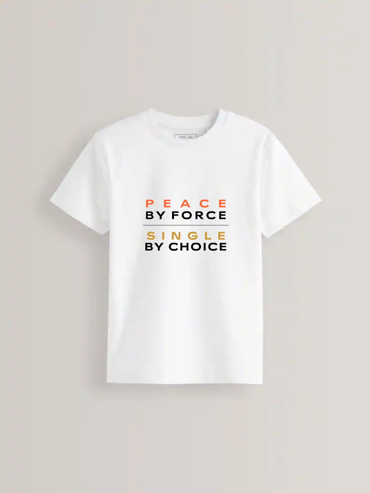 Peace by Force Single by Choice Tee - Empowered Valentine's Statement Shirt