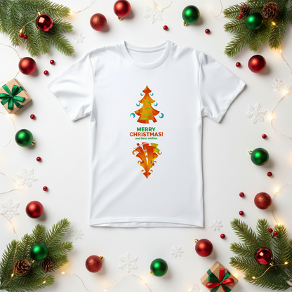 Christmas Drop Tee – White